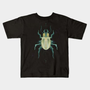Abstract Sacred Geometry Beetle Illustration Kids T-Shirt